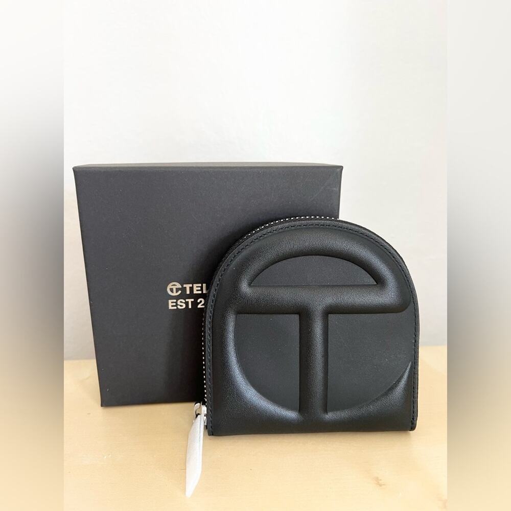 Telfar NWT black leather wallet unisex rare spring summer